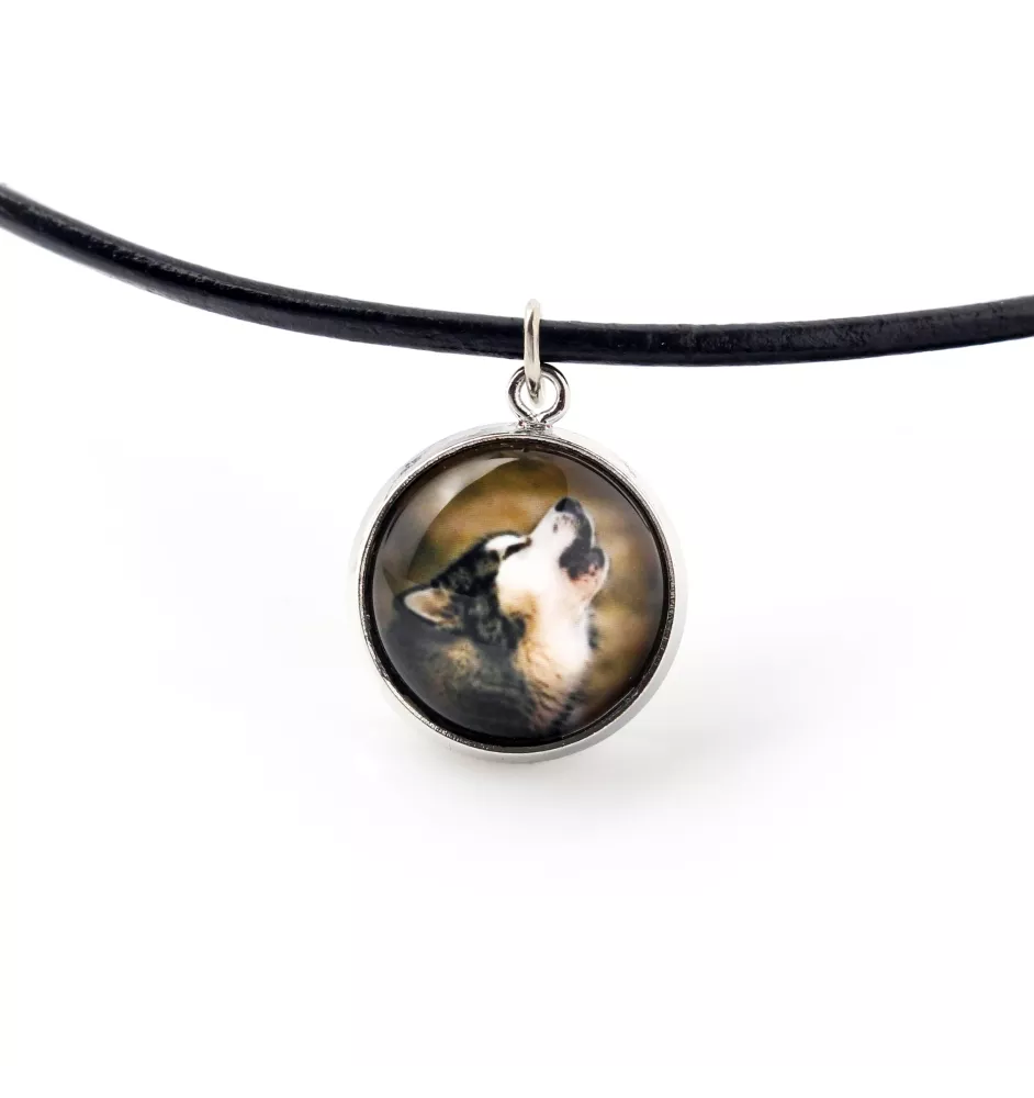 Alaskan Malamute - necklace pendant with your photo, handmade, handcrafted jewelry by Art-Dog brand