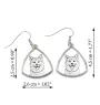 Akita, Akita Inu - boucles d'oreilles avec chien, boucles d'oreilles pendantes avec photo, bijoux personnalisés avec impression de la marque Art-Dog