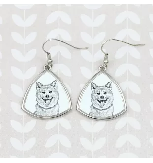 Akita, Akita Inu - dog earrings, hanging earrings with a picture, personalized jewelry with Art-Dog brand print