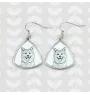 Akita, Akita Inu - dog earrings, hanging earrings with a picture, personalized jewelry with Art-Dog brand print