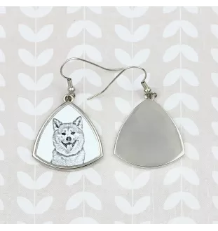 Akita, Akita Inu - boucles d'oreilles avec chien, boucles d'oreilles pendantes avec photo, bijoux personnalisés avec impression de la marque Art-Dog
