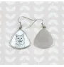 Akita, Akita Inu - dog earrings, hanging earrings with a picture, personalized jewelry with Art-Dog brand print
