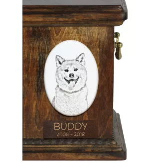 Akita, Akita Inu - une plaque commémorative avec une photo de chien, une plaque funéraire avec une impression, une plaque ovale personnalisée de la marque Art-Dog