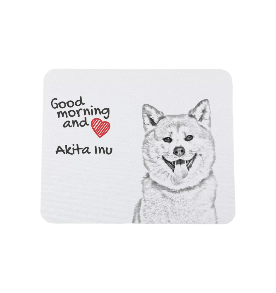Akita, Akita Inu - mouse pad with print, personalized dog-themed mouse pad, unique gadget for an office worker by Art-Dog brand