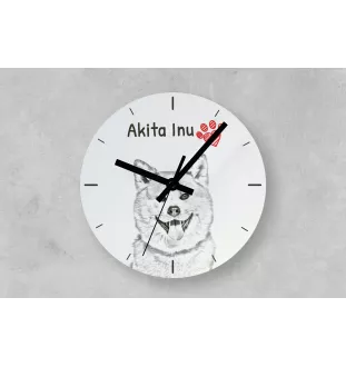Akita zegar ze zdjęciem psa Art-Dog