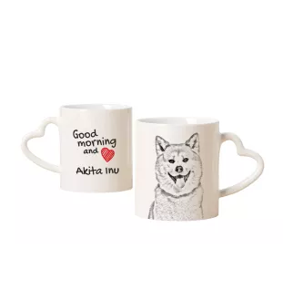 Akita, Akita Inu - tasse avec chien, une tasse adorable avec une anse en forme de cœur, un cadeau universel de la marque Art-Dog