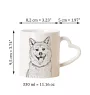 Akita, Akita Inu - cup with a dog, adorable cup with a heart-shaped handle, universal gift from the Art-Dog brand