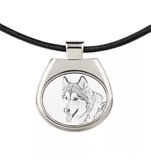 Alaskan Malamute - dog necklace, personalized pendant with a photo, unique necklace for women and men by Art-Dog brand