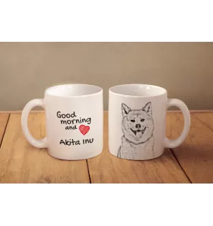 Akita, Akita Inu - cup with a dog, cup with a photo, personalized gift from the Art-Dog brand