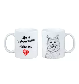 Akita, Akita Inu - cup with a dog, cup with a photo, personalized gift from the Art-Dog brand