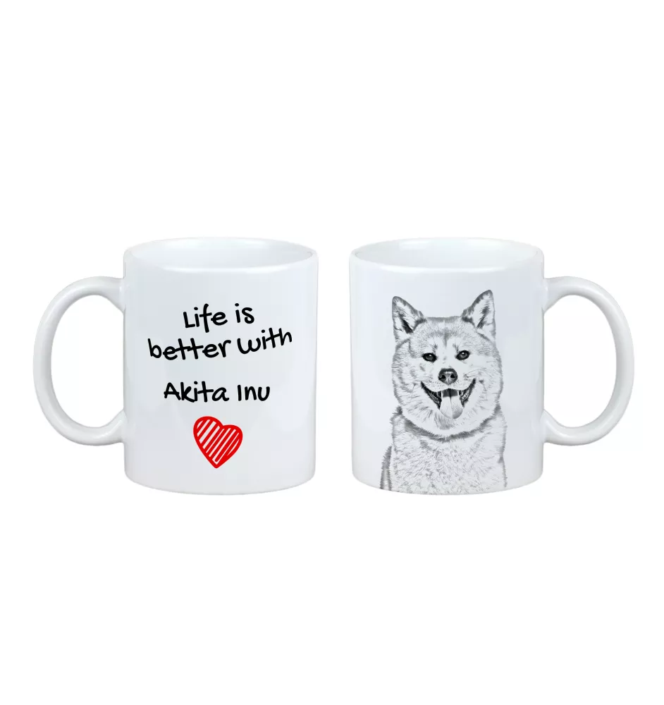 Akita, Akita Inu - Tasse mit Hund, Tasse mit Bild, personalisiertes Geschenk der Marke Art-Dog
