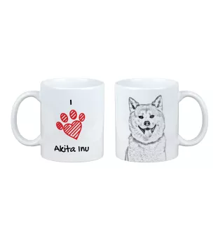 Akita, Akita Inu - tasse avec chien, une tasse adorable avec une illustration, un cadeau avec votre photo de la marque Art-Dog
