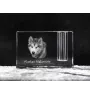 Alaskan Malamute, Alaskischer Malamute - Stifthalter, Kristallorganizer mit Hundefoto, einzigartige Schreibtischdekoration der Marke Art-Dog