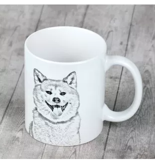 Akita kubek z psem Makes me happy Art-Dog