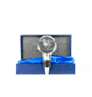Alaskan Malamute - Bottle stopper, crystal wine stopper with photo, personalised gift for bartender by Art-Dog brand