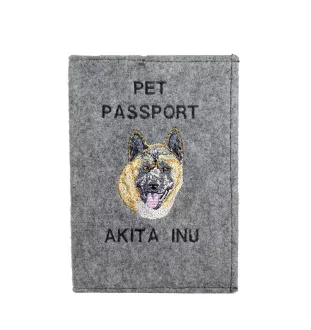Akita, Akita Inu - Porte passeport pour chien, porte document, cadeau pour le voyageur de la marque Art-Dog