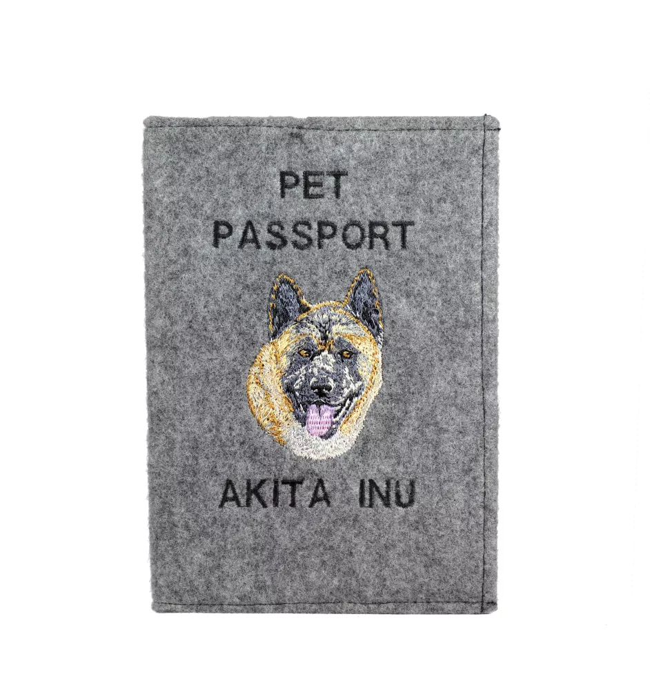 Akita, Akita Inu - Porte passeport pour chien, porte document, cadeau pour le voyageur de la marque Art-Dog
