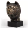 Akita, Akita Inu - Statue de chien, buste sur socle en pierre, sculpture, trophée pour exposition canine par la marque Art-Dog