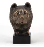 Akita, Akita Inu - Dog statue, bust on stone base, sculpture, trophy for dog show by Art-Dog brand