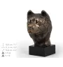Akita, Akita Inu - Statue de chien, buste sur socle en pierre, sculpture, trophée pour exposition canine par la marque Art-Dog
