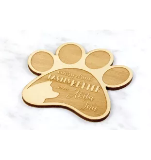 Akita podkładka pod kubek ze sklejki Art-Dog