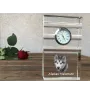 Malamute de l'Alaska - une horloge en verre avec une photo, une photo de chien dans un cristal, une horloge de bureau personnalisée de la marque Art-Dog