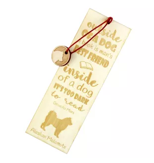 Alaskan Malamute zakładka do ksiązki outside Art-Dog