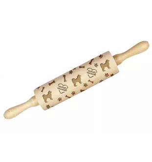 Malamute de l'Alaska - rouleau à pâtisserie avec chien, décoration de biscuits avec un rouleau à motifs, cadeau pour un céramiste de la marque Art-Dog