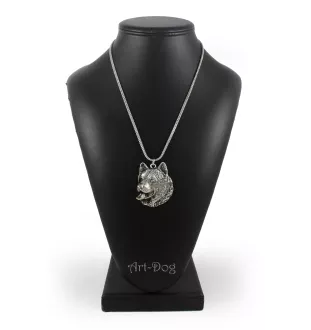 Alaskan Malamute, Alaskischer Malamute - Halskette mit Hund, Hundeanhänger an einer silbernen Kette, einzigartiger Schmuck der Marke Art-Dog