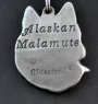 Alaskan Malamute posrebrzany naszyjnik na łańcuszki Art-Dog