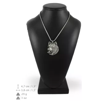 Malamute de l'Alaska - un collier avec un chien, un pendentif de chien sur une chaîne en argent, un bijou unique de la marque Art-Dog