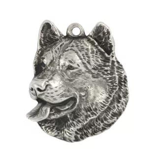 Alaskan Malamute - necklace with a dog, dog pendant on a silver chain, unique jewelry from the Art-Dog brand