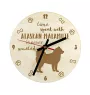 Alaskan Malamute, Alaskischer Malamute - Hundeuhr, Holzuhr, Wanduhr für Hundefreunde, Tisch- und Regaluhr, Art-Dog