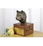 Akita, Akita Inu - Eine Ascheurne für Hunde mit einer Statuette, eine kleine Urne für Hunde, eine personalisierte Urne mit dem Porträt eines Hundes von der Marke Art-Dog.