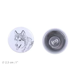 Malamute de l'Alaska - boucles d'oreilles uniques avec un chien, votre animal de compagnie sur un porte-clés, marque propre Art-Dog