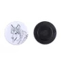 Alaskan Malamute - magnet with a dog's pupil, exceptionally light, strong magnet, handmade product by the Art-Dog brand