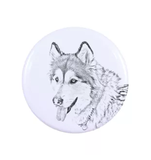 Alaskan Malamute magnes z psem duży Art-Dog
