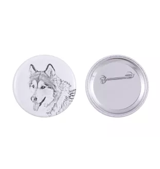 Malamute de l'Alaska - badge avec votre chien, ajoutez votre propre photo, marque Art-Dog