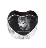 Alaskan Malamute serce kryształowe z psem Art-Dog