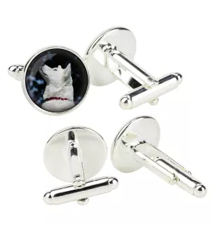 Akita, Akita Inu - Boutons de manchette dans une boîte, bijoux faits à la main, produit de la marque Art-Dog