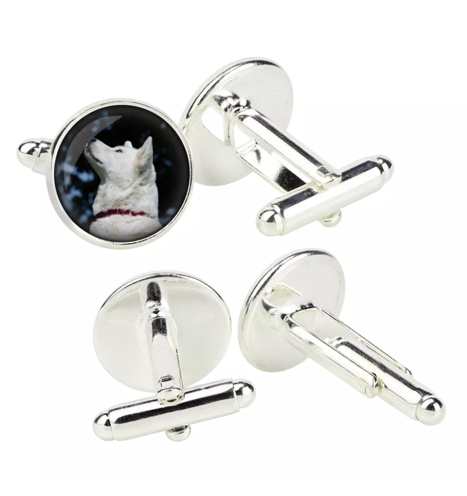 Akita, Akita Inu - Boutons de manchette dans une boîte, bijoux faits à la main, produit de la marque Art-Dog