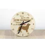 Alpine Dachsbracke - clock with a dog, wooden clock, wall clock for dog lovers, clock for desk and shelf, Art-Dog