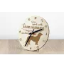Alpine Dachsbracke - clock with a dog, wooden clock, wall clock for dog lovers, clock for desk and shelf, Art-Dog