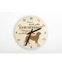 Alpine Dachsbracke - clock with a dog, wooden clock, wall clock for dog lovers, clock for desk and shelf, Art-Dog