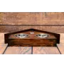 Alaskan Malamute - wooden stand with bowls for a dog, decorative dog bowls, a gift for adopting a dog from the Art-Dog brand
