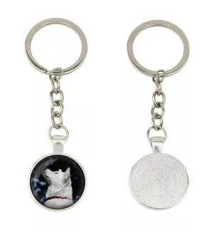Akita, Akita Inu - keychain in a box, own photo, keychain pendant from Art-Dog brand