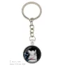 Akita, Akita Inu - keychain in a box, own photo, keychain pendant from Art-Dog brand