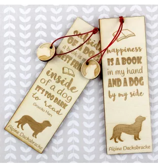 Basset des Alpes - marque-page pour livre avec chien, marque-page personnalisé, cadeau pour les amateurs de livres de la marque Art-Dog