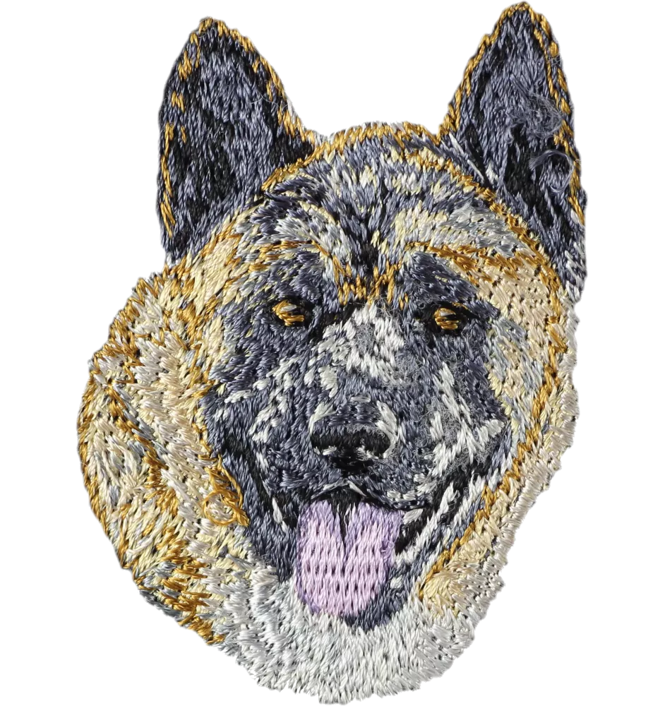 Akita, Akita Inu - écusson en forme de chien, patch brodé, décoration unique pour sac à dos de la marque Art-Dog