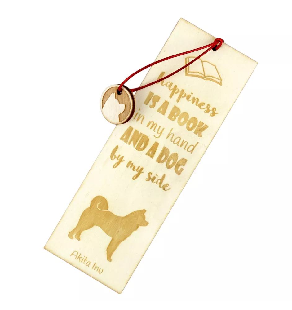 Akita, Akita Inu - dog bookmark, personalized bookmark, dog gadget for Art-Dog brand readers